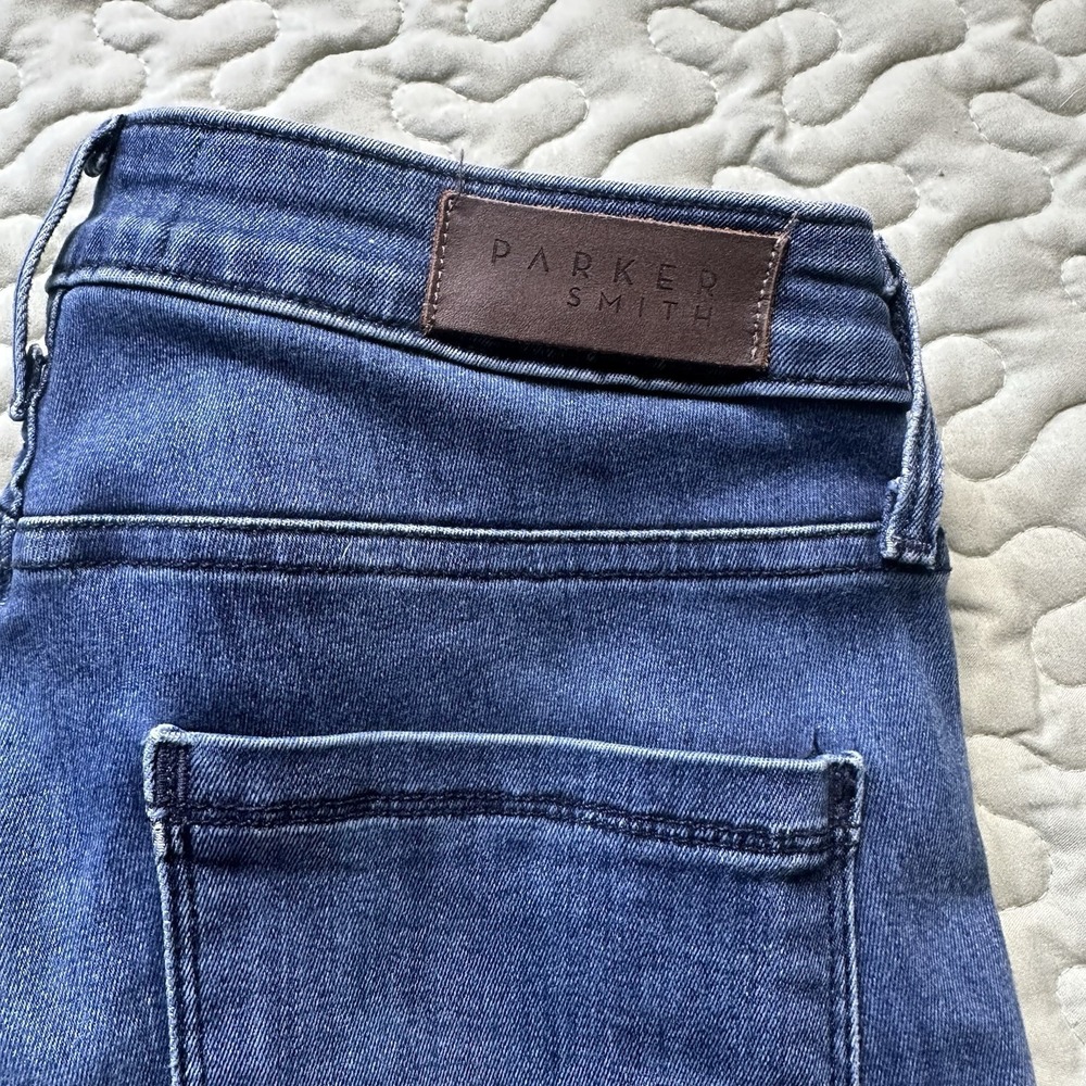 Parker Smith High Rise Blue Wash Stretch Skinny Jeans Women's Size 29 - Picture 2 of 6